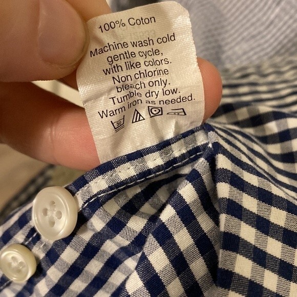 J. Crew Checkered Plaid Long Sleeve Button Down Shirt 100% Cotton Men's XLT 17 - Picture 13 of 14